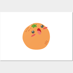 cute hungry orange Posters and Art